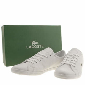 Lacoste womens white ziane sneaker trainers