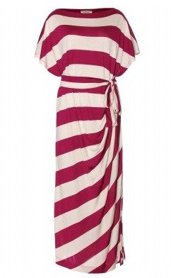 By Malene Birger Striped Raspberry Dress