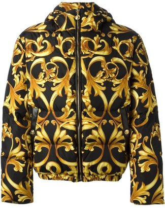 Versace baroque padded coat