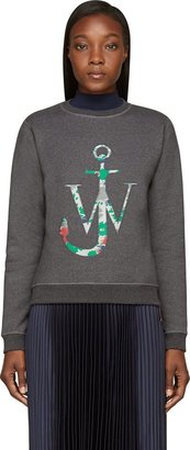 J.W.Anderson Grey Camo Logo Sweatshirt
