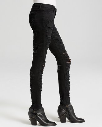 Blank NYC Jeans - Shredded Skinny in Black