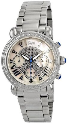 JBW Victory Chronograph Mother of Pearl Dial Diamond Stainless Steel Ladies Watch