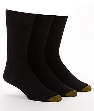 Gold Toe Canterbury Dress Socks 3-Pack Extended Sizes