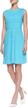 Elie Tahari Callie Sleeveless Flared-Skirt Dress