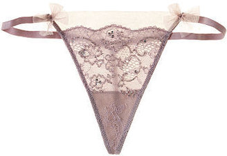 Victoria's Secret Dream Angels Embellished Tulle V-string Panty