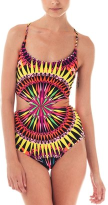 Mara Hoffman Reversible Lace-Up One Piece