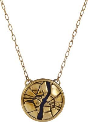 Pamela Love Lapis Titan Medallion Necklace