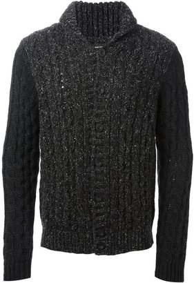 Diesel cable knit cardigan