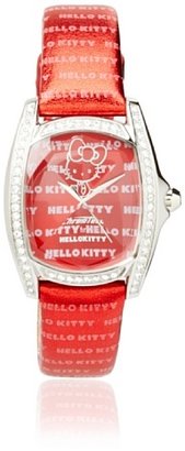 Hello Kitty CT.7094SS-28 Stainless Steel Red Leather Watch
