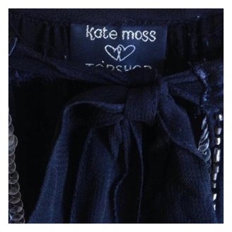 Kate Moss FOR TOPSHOP Black Silk Jacket
