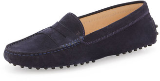 Tod's Suede Gommini Moccasin, Blue