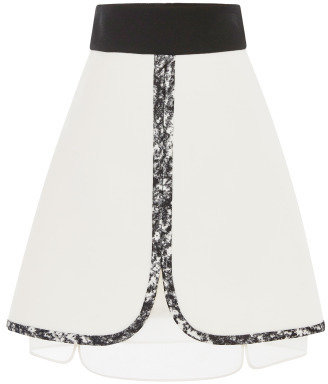 Giambattista Valli Double Layer Skirt In White White