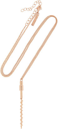 Eddie Borgo Router Bit rose gold-plated necklace