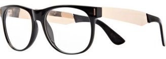 Jeepers Peepers Black two-tone glasses