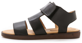 Maison Martin Margiela 7812 MM6 Leather Flat Sandals