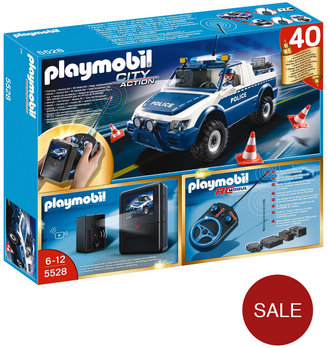 Playmobil City Action 5528 Remote Control Police Truck With Camera 40th Anniversary Set