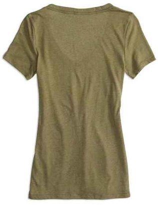 American Eagle Factory Signature Graphic V-Neck T-Shirt