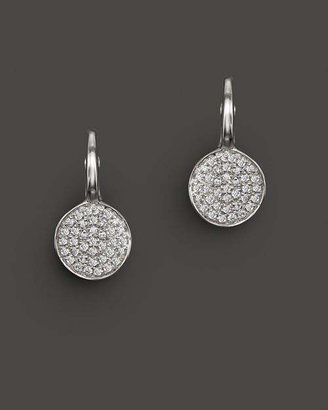 KC Designs Diamond Disk Drop Earrings in 14K White Gold, .22 ct. t.w.