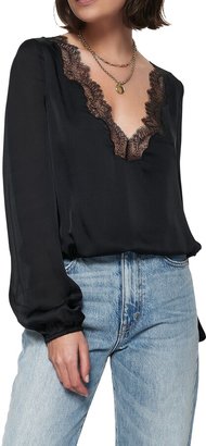 CAMI NYC Moira Lace V-Neck Top
