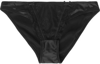 Elle Macpherson Intimates Evening Luau low-rise lace and stretch-satin briefs