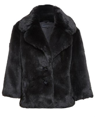 American Retro Oversized Eco Fur Coat