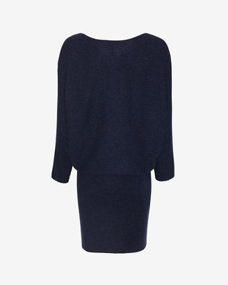 Joie Ribbed Sweater Dress: Midnight
