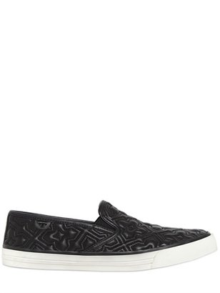Tory Burch Jesse Quilted Leather Slip On Sneakers