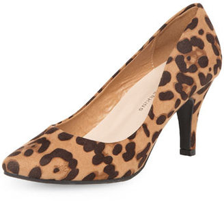 Dorothy Perkins Leopard mid heel pointed court