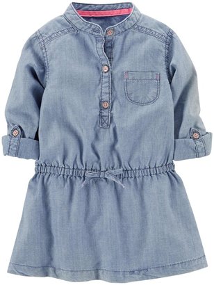 Carter's Chambray Tunic (Baby) - Denim-3 Months