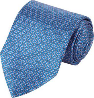 Barneys New York Chain-Links Silk Neck Tie