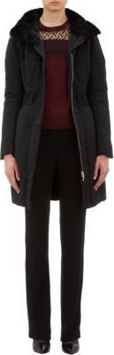 Nina Ricci Fur-Collar Puffer Coat
