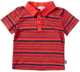 Splendid Garment Dye Stripe Polo Tee (Toddler Boys)