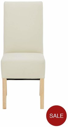 Pair Of Eternity Faux Leather Dining Chairs