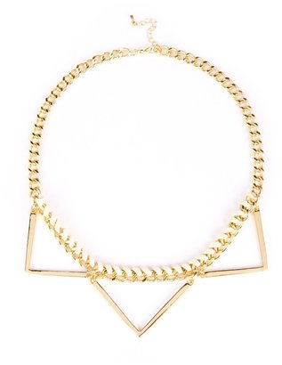 Sole Society Short Chain Geo Necklace