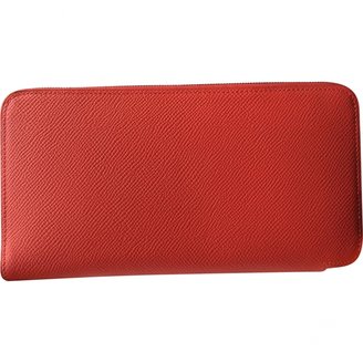 Hermes Red Leather Wallet