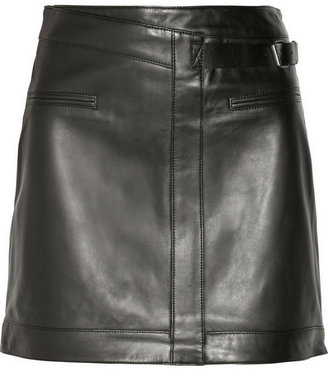 Helmut Lang Ink leather mini skirt