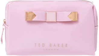 Ted Baker Pink small bowcon cosmetic bag