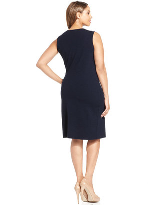 Jones New York Collection Plus Size Sleeveless Shift Dress