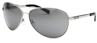Armani Exchange Men's Aviator Silver-Tone Sunglasses