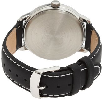 Timex Easy Reader Black Leather Watch