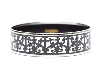 Hermes Pre-Owned Black and White Wide GM Bracelet