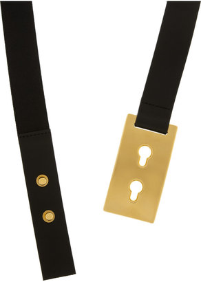 Marni Elasticated leather waist belt