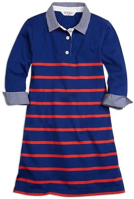 Brooks Brothers Three-Quarter Sleeve Stripe Rugby Dress