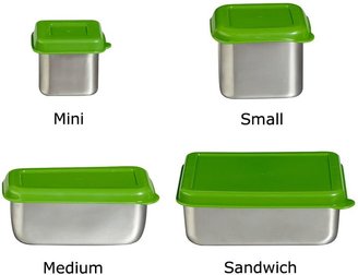 Pottery Barn Kids Spencer Stainless Steel Green Containers