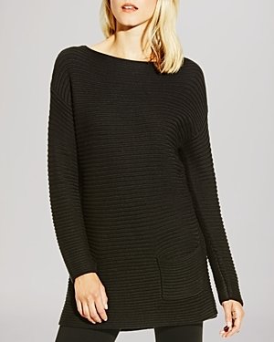 Vince Camuto Boat Neck Ribbed Sweater
