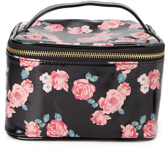Forever 21 Rose Print Travel Cosmetic Case