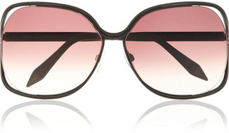 Victoria Beckham Butterfly square-frame metal sunglasses