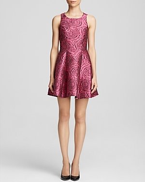 Aqua Glam Rose Brocade Dress - Bloomingdale's Exclusive