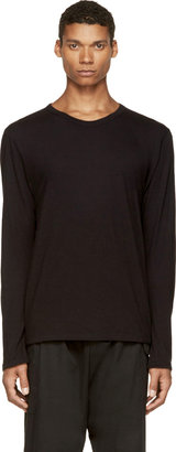 Alexander Wang T by Black Pima Cotton Long Sleeve T-Shirt