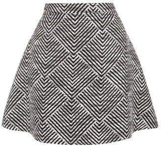 F&F Limited Edition Geometric Tailored Skater Skirt Petite